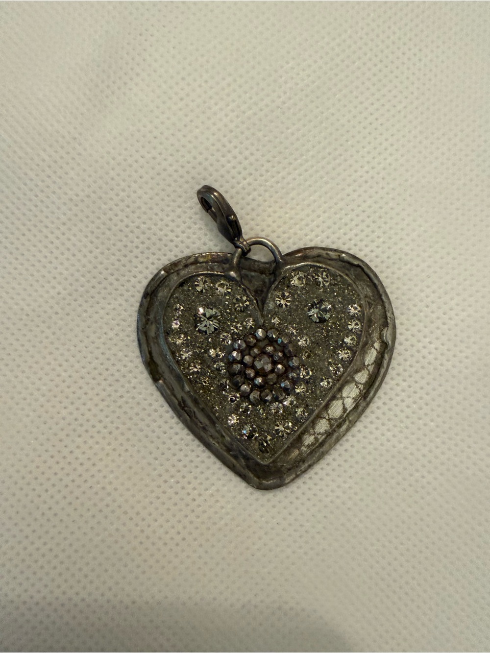 Artisan Hand Soldered Heart Pendant by Three Birds Studio - Vintage - Picture 5 of 5